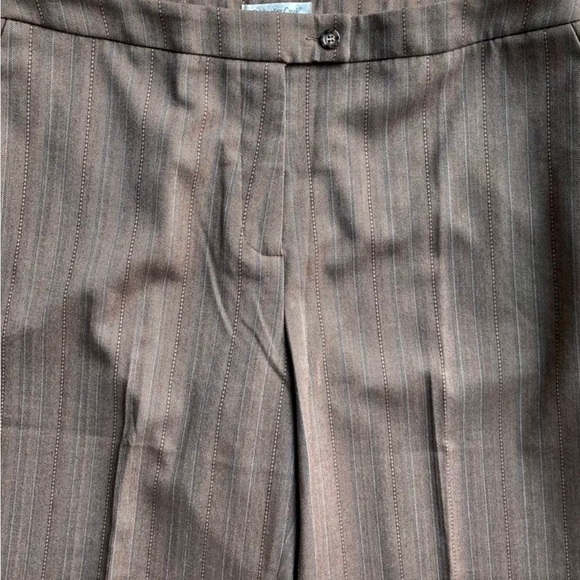 Coldwater Creek Cypress Fit Bwn Herringbone natural waist high rise straight 18 - Picture 11 of 12